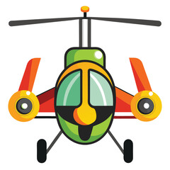 Gyroplane icon isolated on white background