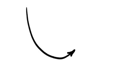 arrow doodle scribble hand drawing element