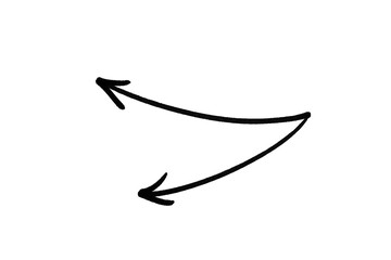 arrow doodle scribble hand drawing element