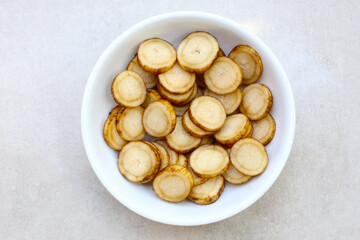 Fresh burdock roots or gobo roots