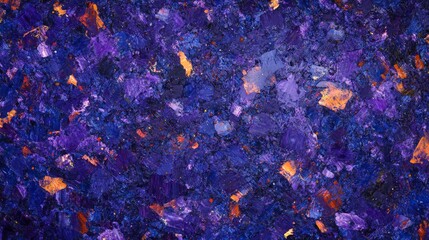 Abstract design with vibrant splashes of Crocus purple and electric Blue Granite