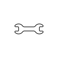 wrench icon. wrench Symbol sign for mobile concept and web design. Vector icon, Logo illustration, Vector graphics