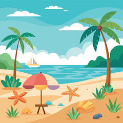 tropical beach background