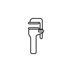 Fototapeta premium wrench icon. wrench Symbol sign for mobile concept and web design. Vector icon, Logo illustration, Vector graphics