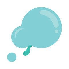 Abstract water drop design with light blue and green colors