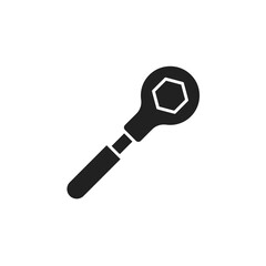 wrench icon. wrench Symbol sign for mobile concept and web design. Vector icon, Logo illustration, Vector graphics