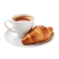 cup of coffee and croissant