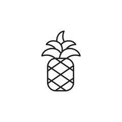 pineapple icon. pineapple Symbol sign for mobile concept and web design. Vector icon, Logo illustration, Vector graphics