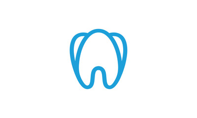 a graphic image with a tooth theme, on a white background. vector graphic base.