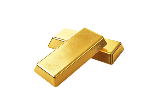 two gold bars