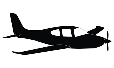 vector illustration of airplane