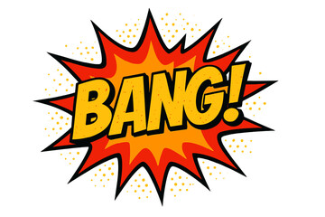 Explosive comic book style graphic with vibrant colors and bold text designed for dynamic storytelling in visual media