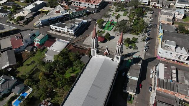 City of Praia Grande in Santa Catarina. Aparados da Serra. Aerial view.