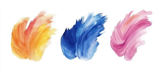 Abstract Watercolor Element Design. Watercolor Illustration of Banner Design. Hand Painted Style.