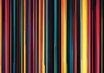Obraz premium Vibrant abstract vertical lines in multicolored spectrum