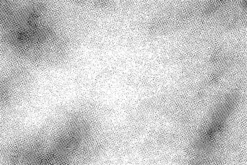 Abstract Fine Halftone Dots Texture in Black and White