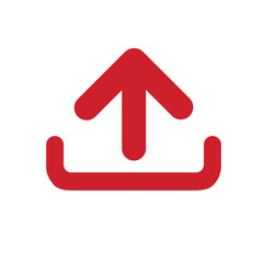 Upload icon vector, Arrow upload icon, Upload icon for website or mobile application.