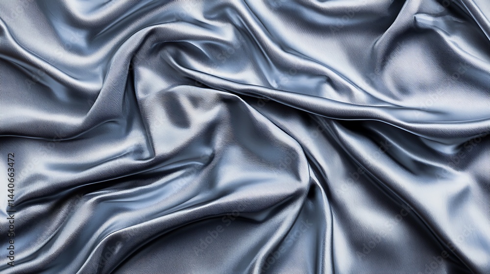 Poster abstract shiny fabric texture with elegant drapes and subtle gray tones for modern design projects a