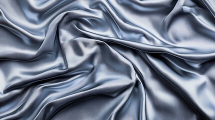 Fototapeta premium Abstract Shiny Fabric Texture with Elegant Drapes and Subtle Gray Tones for Modern Design Projects and Backgrounds.