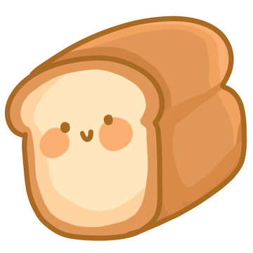 illustration of cute bread