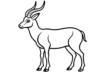 Stylized Markhor Sketch