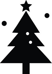 "Christmas Tree Silhouette Vector Collection in Minimalist and Festive Styles for Holiday Design Projects"