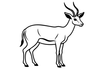 Stylized Markhor Sketch