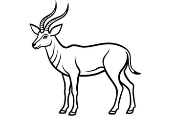 Stylized Markhor Sketch