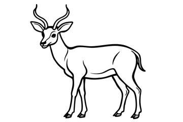 Stylized Markhor Sketch