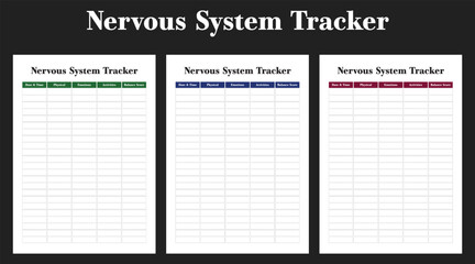 Nervous System Tracker, interior, tracker, template, 