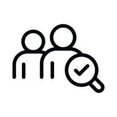 9 recruitment line icon illustration vector graphic.eps