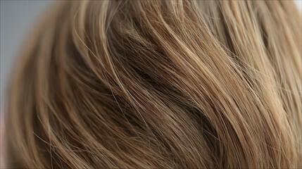 Fototapeta premium Close-up of light brown hair