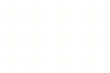 Unique collection of snowflake designs showcasing winter's beauty in a minimalist style