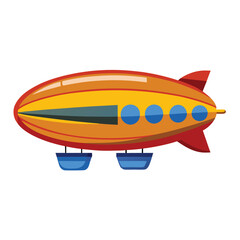 Blimp icon isolated on white background