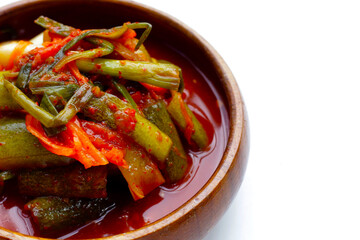 Kimchi korea food, cucumber kimchi