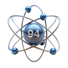 atom icon isolated on white background