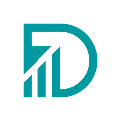  Letter D logo vector icon Free.