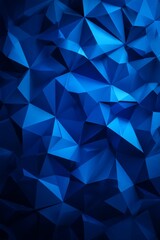 Obraz premium Exploration of a blue polygonal texture featuring low poly geometric shapes in a visually striking design