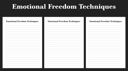Emotional Freedom Techniques, notes, good notes, medical note, interior,