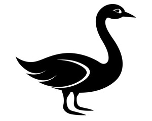 Snake Bird Vector Illustration | Snake Bird Silhouette SVG Design