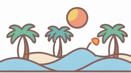 palm tree on the beach