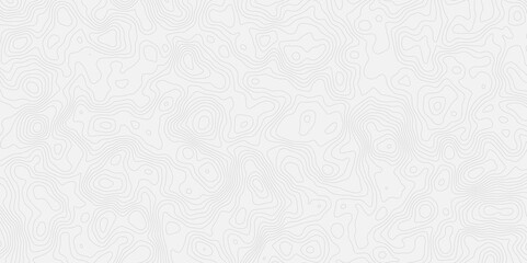 topographic white and grey light wave line topo map contour modern design white background. Wavy topography geography design map, texture, line, adventure, mountain,  vector illustration.