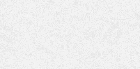 topographic white and grey light wave line topo map contour modern design white background. Wavy topography geography design map, texture, line, adventure, mountain,  vector illustration.