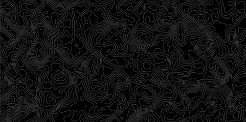 contour topographic wave nature curve geography outline technology map shape terrain black background.  