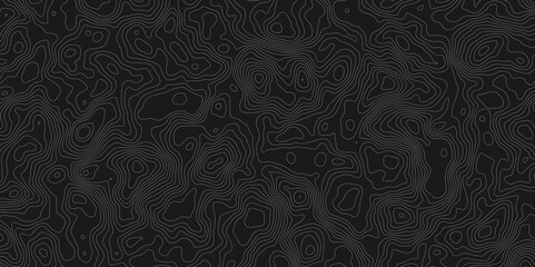 contour topographic wave nature curve geography outline technology map shape terrain black background.  
