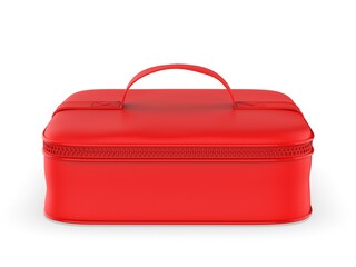 Make Up Kit Bag or Cosmetic Bag Waterproof Travel Toiletry Organizer Bag Blank 3d illustration.