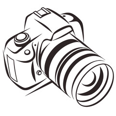 photo camera vector illustration