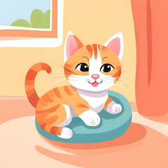 the cute of baby cat