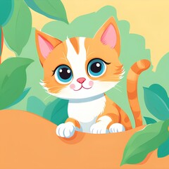 the cute of baby cat