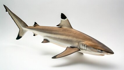 Fototapeta premium Blacktip Reef Shark on studio background 